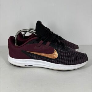 Nike Downshifter 9 Running Shoes AQ7486-600 Maroon Gold Women's Size 8